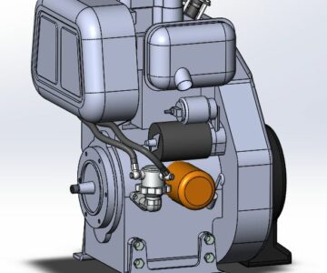 3D модель Двигатель Lomdardini 3LD510