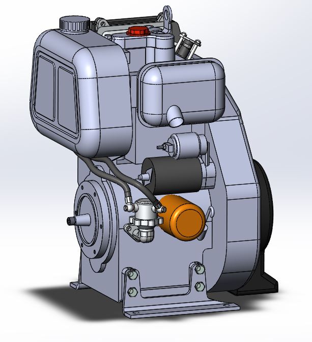 3D модель Двигатель Lomdardini 3LD510