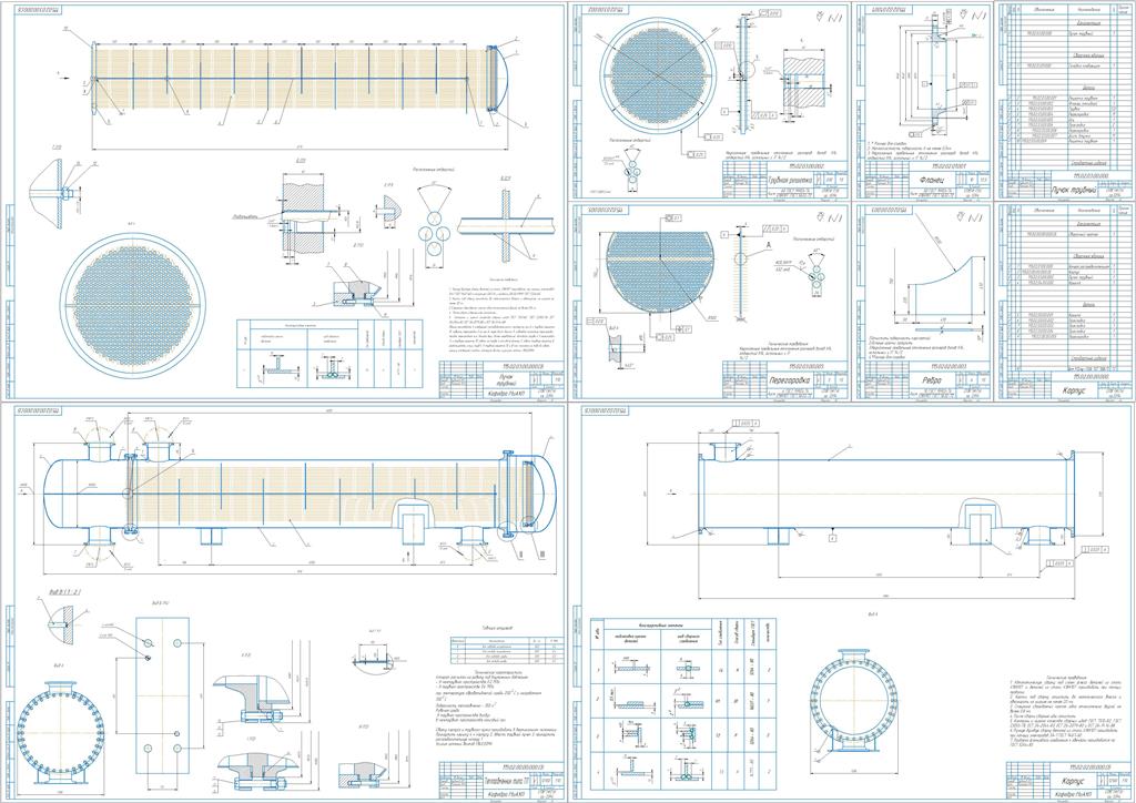 Чертеж Расчет теплообменного аппарата на прочность