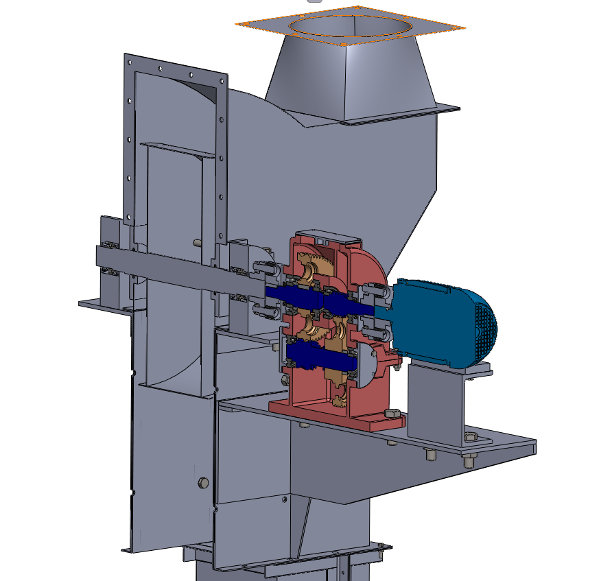 3D модель Нория ковшовая H=5467м 3D