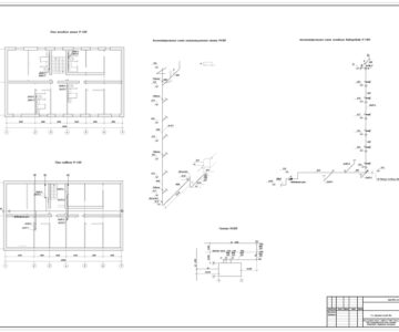 Чертеж одоснабжение и водоотведение 7-этажного жилого здания