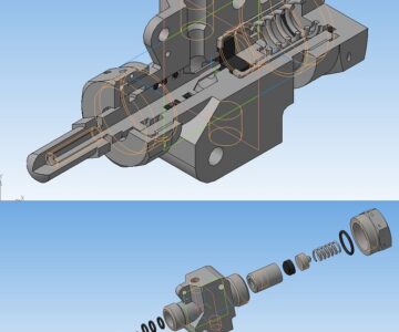 3D модель Клапан воздушный - задание № 13