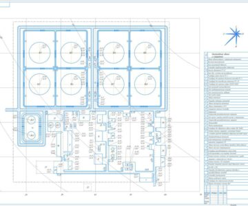 Чертеж Генеральный план нефтеперекачивающей станции