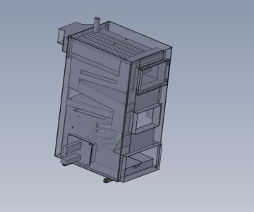 3D модель Котел твердотопливный брикетный 25 кВт.