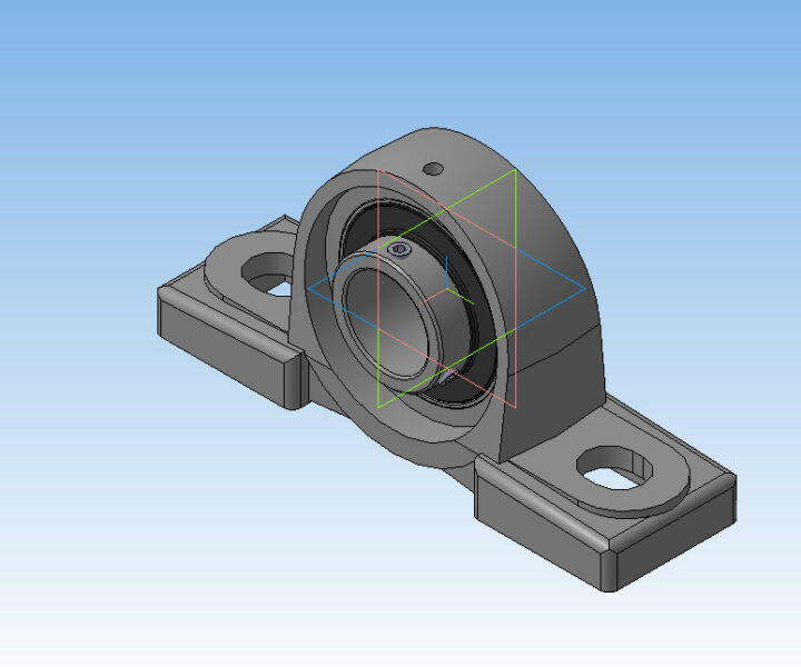 Подшиниковый узел UCP206 - Чертежи, 3D Модели, Проекты, Подшипники