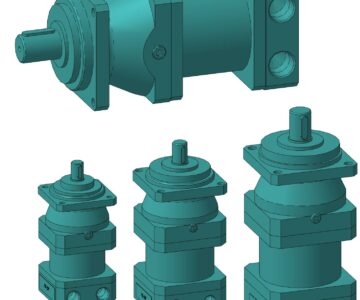 3D модель Гидромоторы серии Г12-2Р