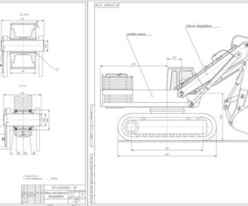 Чертеж Расчет одноковшового экскаватора ЭО-5124