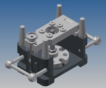 3D модель Кондуктор перекидной 00-000.06.01.01.00 в Autodesk Inventor