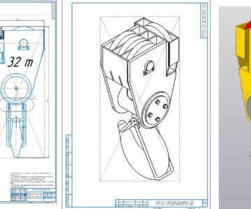 3D модель Подвеска крюковая г/п 32т