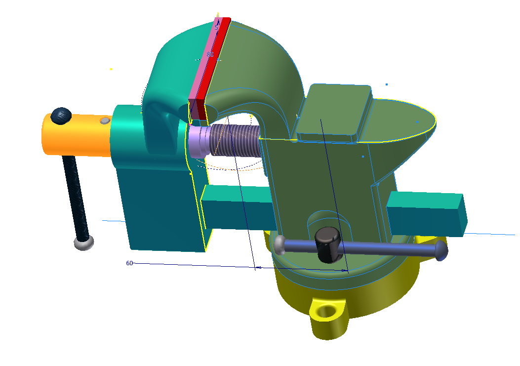 3D модель Тиски Б-162