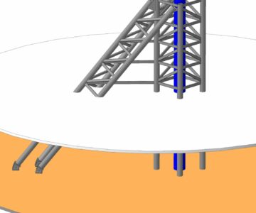 3D модель Гидрологическое сооружение защиты оборудования от ледохода "система ледорез им. Личмана"