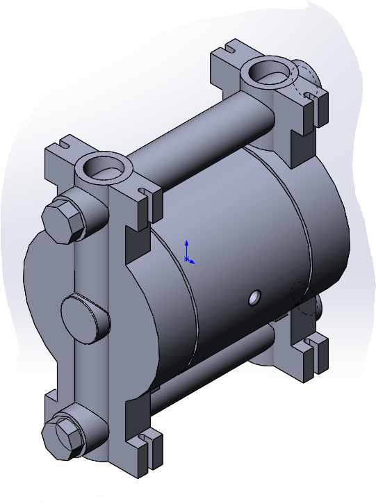 3D модель Насос диафрагменный ABR 150