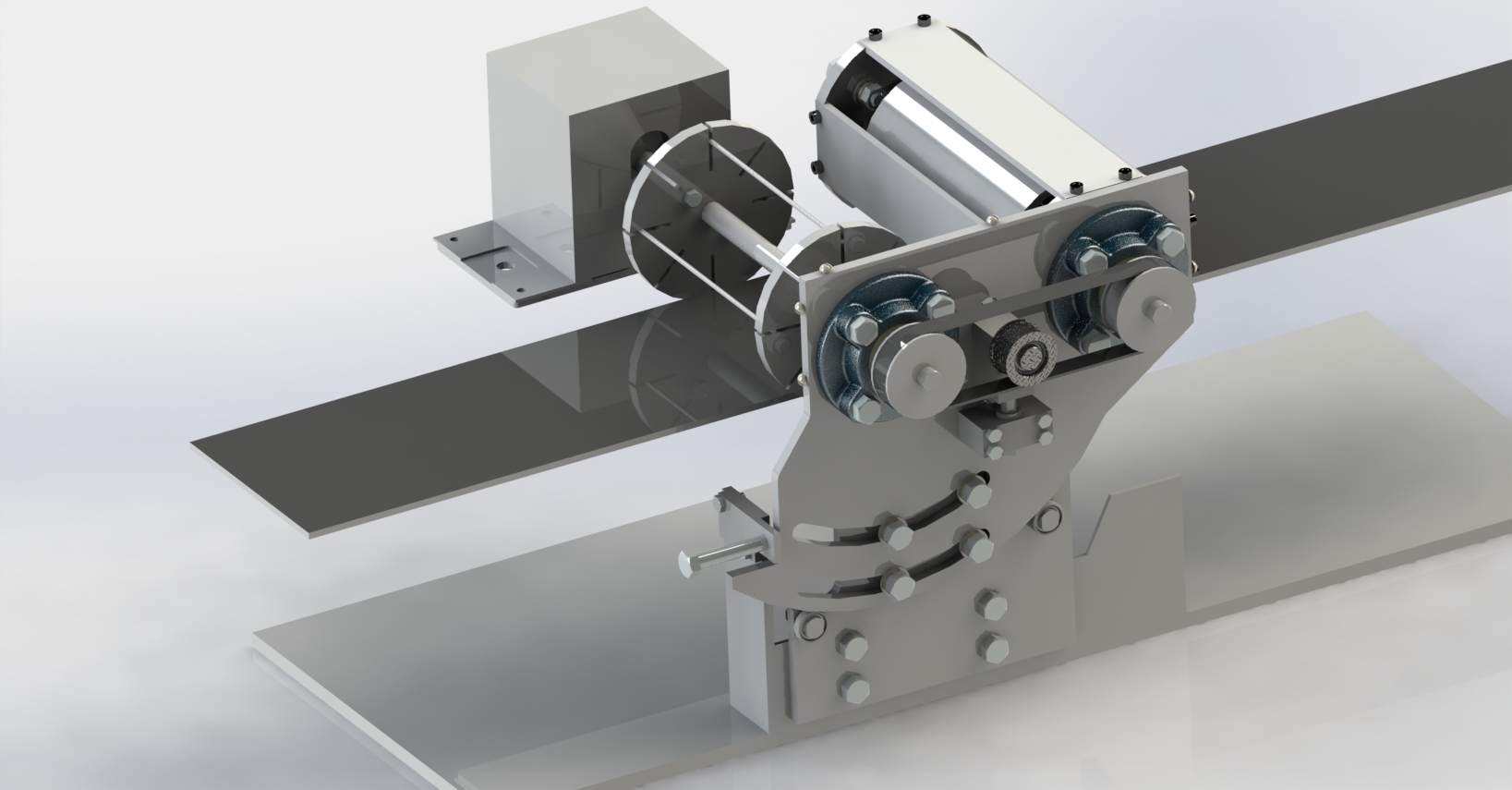 3D модель Механизм по автоматической раскатке и порезке теста