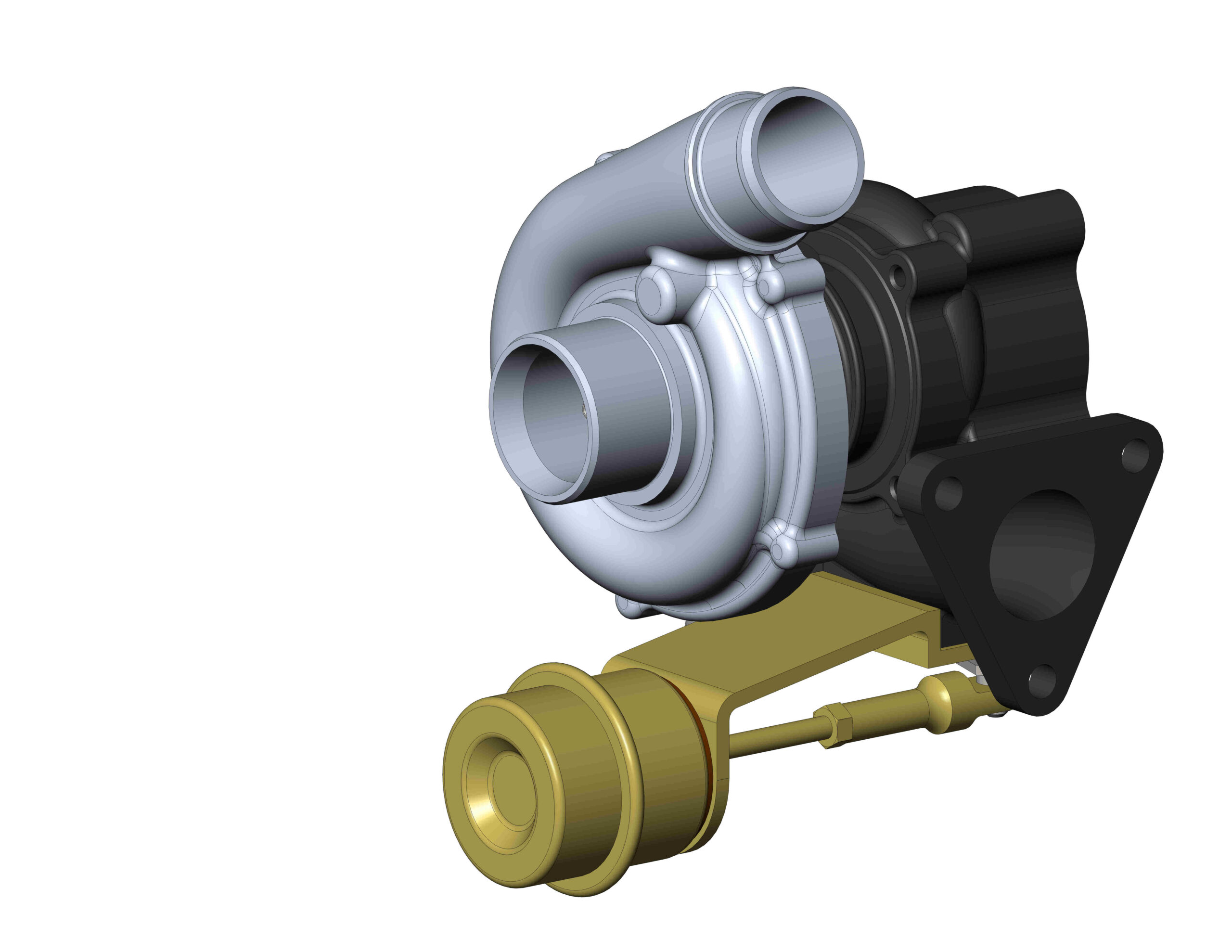 3D модель Турбокомпрессор ТКР 50-07-10 3D-модель SolidWorks