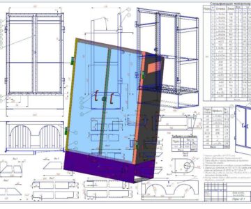 3D модель Шкаф для двух газовых балонов