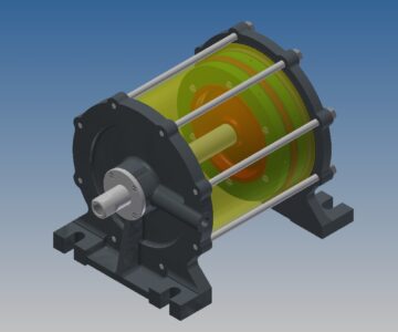 3D модель Пневмоцилиндр 00-000.06.22.22