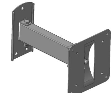 3D модель Настенное крепление для ТВ, монитора 100х100мм