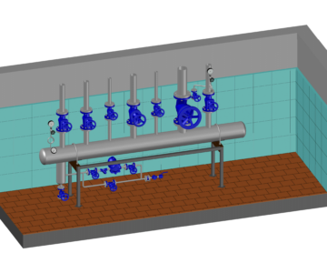 3D модель Паровой распределительный коллектор