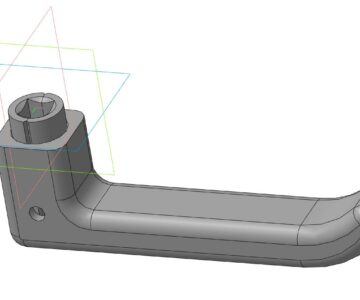 3D модель Рукоятка ж/д двери сварной вариант