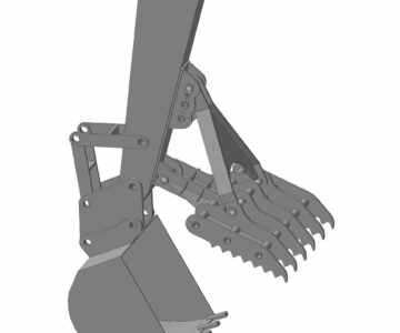 3D модель Прихват - корчеватель пней для экскаватора
