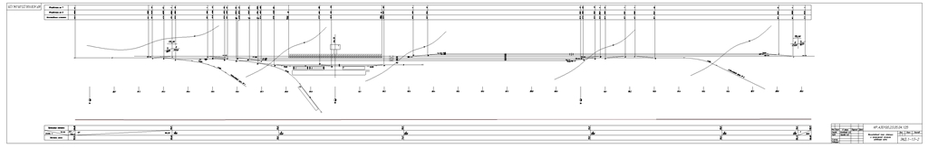 Чертеж Курсовой проект: "Проектирование новой промежуточной станции"