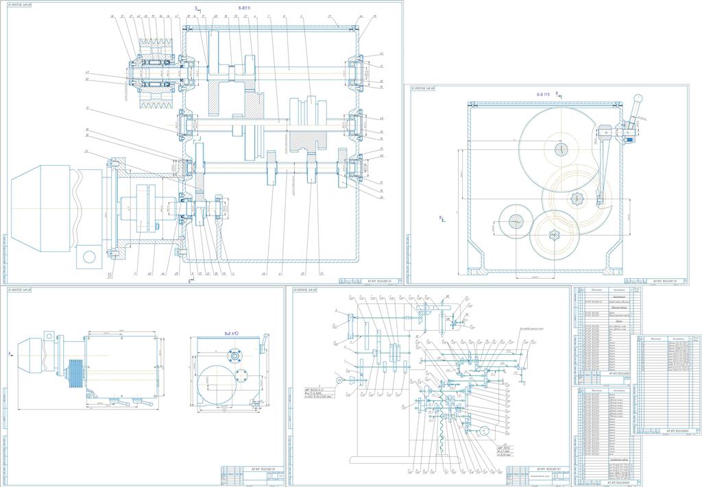 Чертеж Разработка коробки скоростей вертикально - фрезерного станка.
