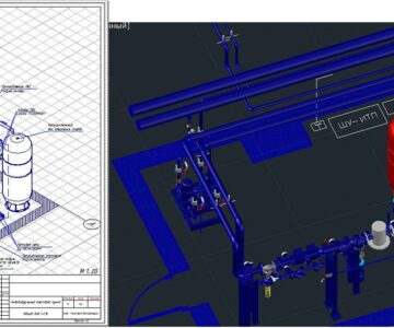 3D модель 3D Модель индивидуального теплового пункта (ИТП)