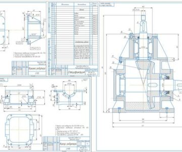 Чертеж Разработка конический редуктора
