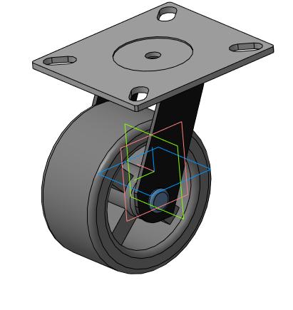 3D модель Поворотное колесо SCd-100