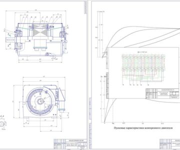 Чертеж «Расчёт асинхронного двигателя серии 4А»