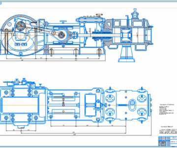 Чертеж Чертеж компрессора АДК-65/40