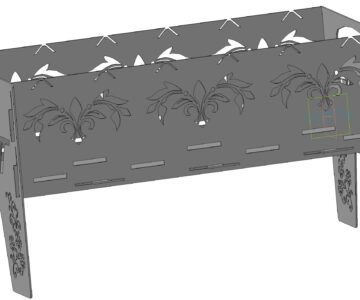 3D модель Мангал разборный для любителей активного отдыха