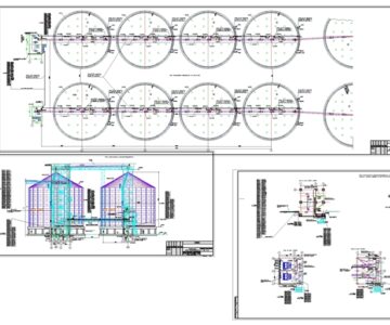 Чертеж Электрооборудование зернового склада ЭМ