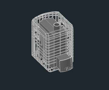 3D модель Дровяная каменка для бани и сауны Сибирский утес 20ЛП Профи