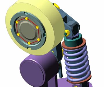 3D модель Ролик направляющий для сосудов вертикальных стволов шахт