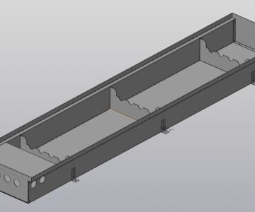 3D модель Короб конвектора 1500х300х120