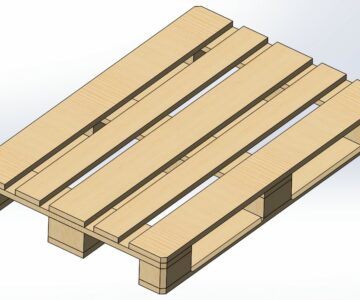 3D модель Палеты: Евро 800x1200, ГОСТ 800x1200, Финская 1000x1200, Американские (паллет / поддон)