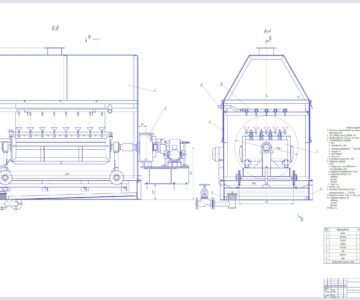 Чертеж Машина обмывки аккумуляторных батарей экз1