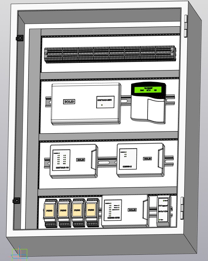 3D модель Шкаф охранно-пожарной сигнализации ОПС