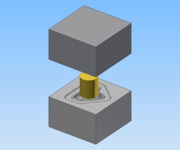 3D модель Штамп для штамповки корпуса задвижки DN80 для АЭС и ТЭЦ