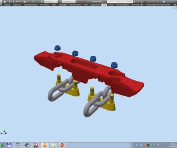 3D модель Скребок для перегружателя шахтного скребкового ПСНР800