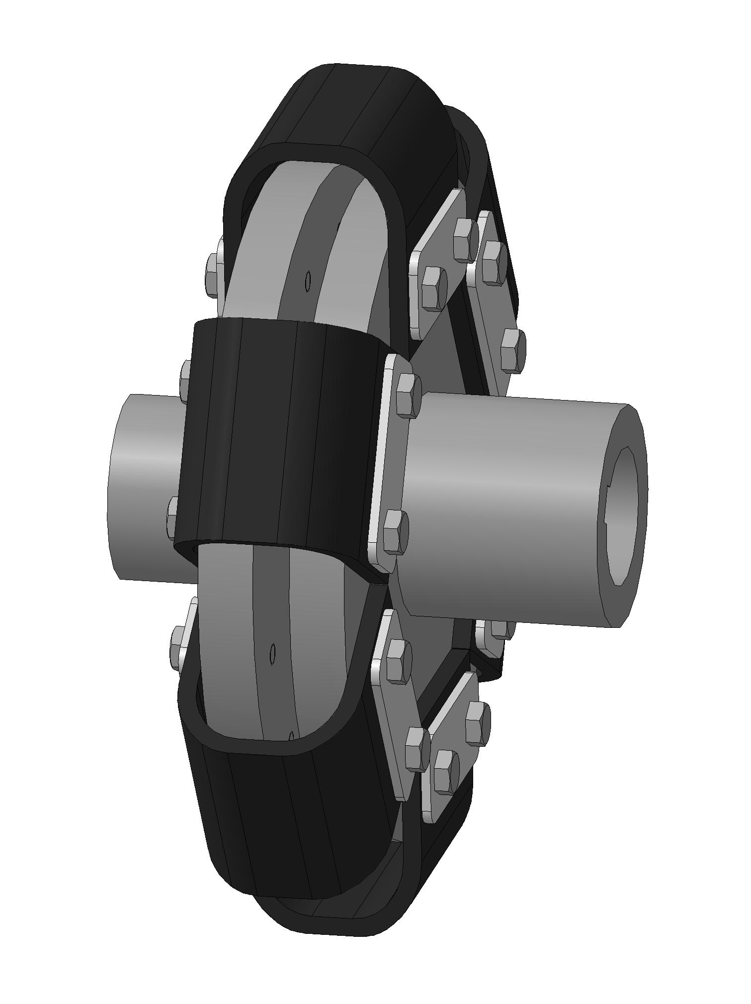 3D модель Муфта лепестковая МЛ 55х75