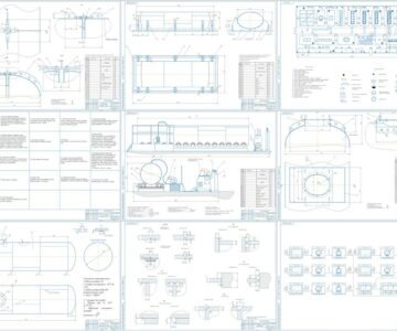 Чертеж Технологический процесс сборки и сварки цистерны для технической воды