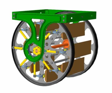 3D модель Гребное колесо