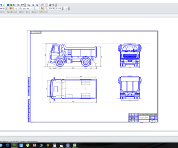 Чертеж Чертеж МАЗ-5551
