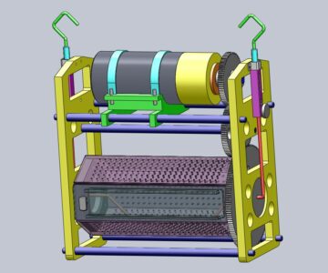 3D модель Барабан переносной для гальванических покрытий