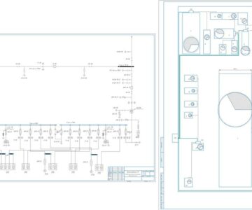 Чертеж Проектирование СЭС завода высоковольтной аппаратуры