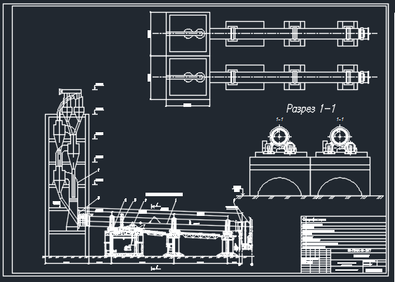 Чертеж Цех обжига цементного завода