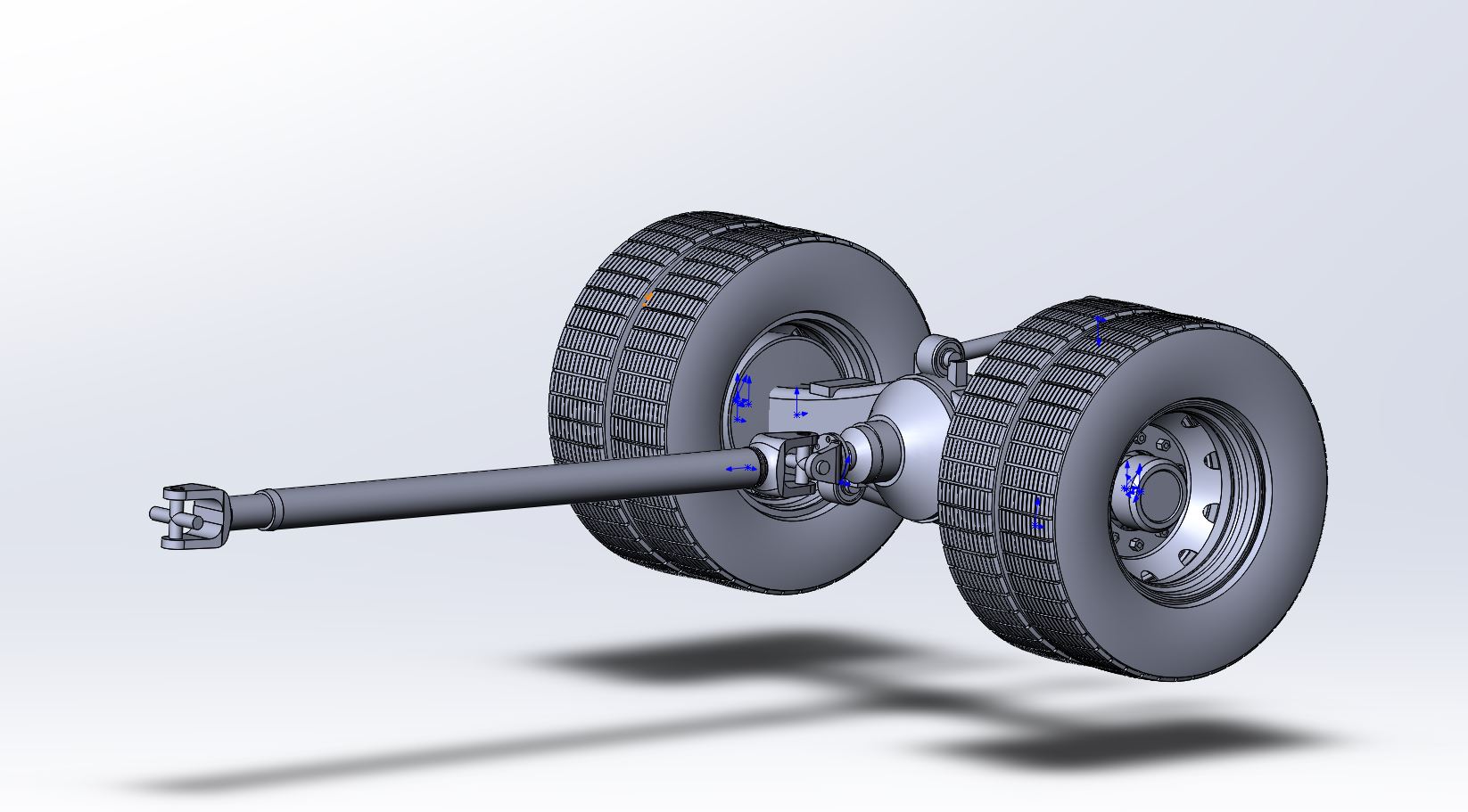 3D модель Задний мост автомобиля МАЗ 5432.