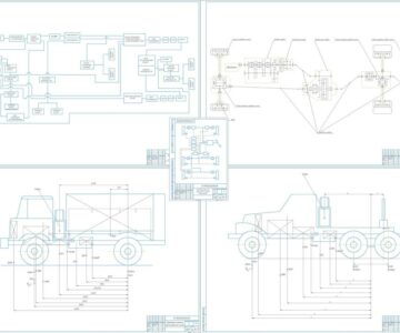 Чертеж Проектирование лесовозного тягача (прототип ГАЗ-66)